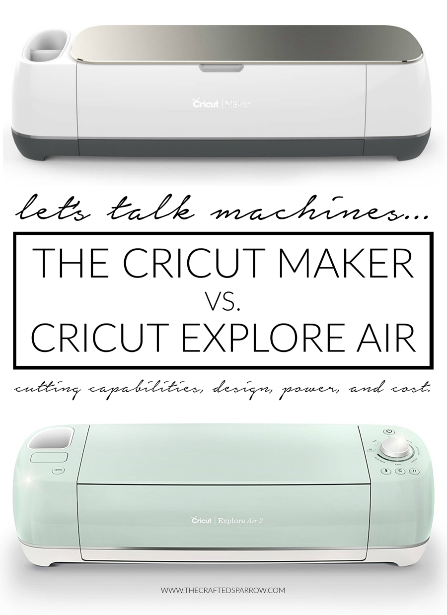 Cricut Maker VS Cricut Explore Air 2 Cutting Machines